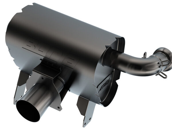 Borla 15-22 Can-Am Maverick X3 900cc Triple Turbo Manifold-Back Exhaust Atak Muffler - Black Coated