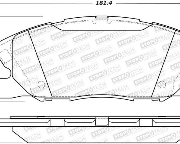 StopTech Sport Brake Pads w/Shims and Hardware - Front