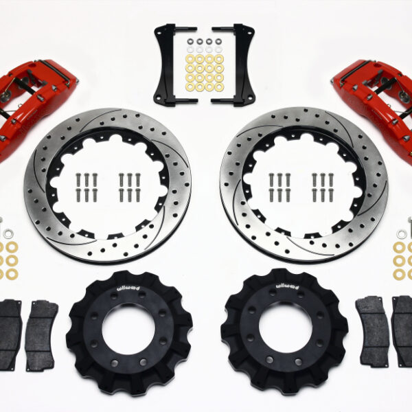Wilwood TC6R Front Kit 16.00in Drilled Red 1999-2014 GM Truck/SUV 1500