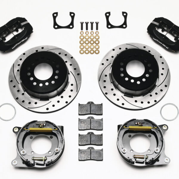 Wilwood Forged Dynalite P/S Park Brake Kit Drilled Chevy 12 Bolt-Spec 3.15in Brng
