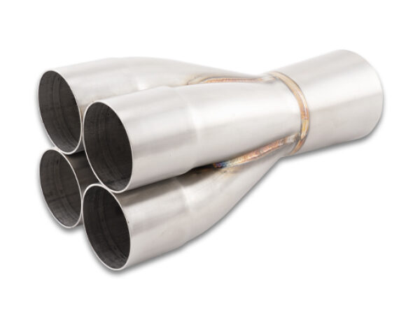 Vibrant 4-1 SS Merge Collector (2.375in Inlet ID 3.00in Merge OD 3.50in Outlet OD) Single Unit