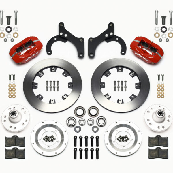 Wilwood Forged Dynalite Front Kit 12.19in Red 59-64 Chevy Impala / 63-64 Corvette