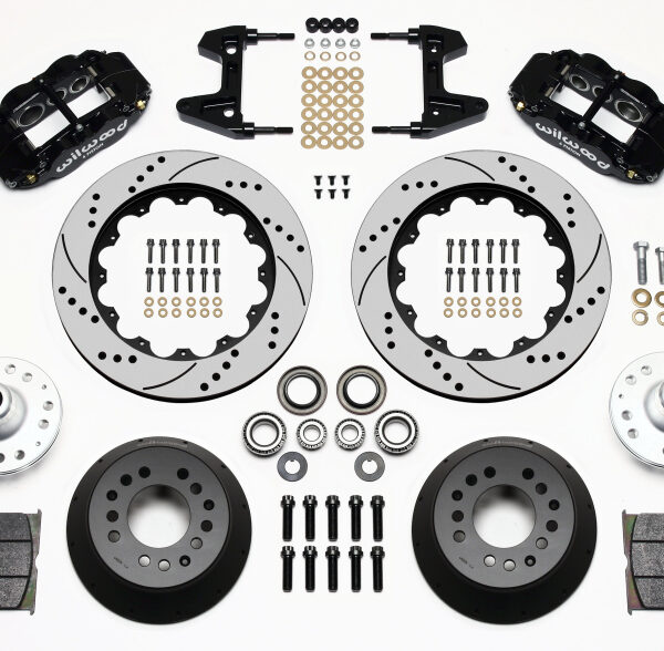 Wilwood Narrow Superlite 6R Front Hub Kit 14.00in Drilled 74-80 Pinto/Mustang II Disc Spindle only