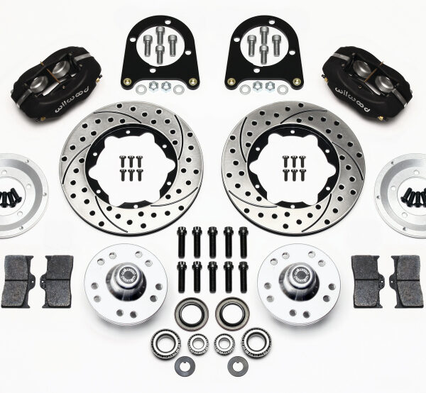 Wilwood Forged Dynalite Front Kit 11.00in Drilled 37-48 Ford Psgr. Car Spindle