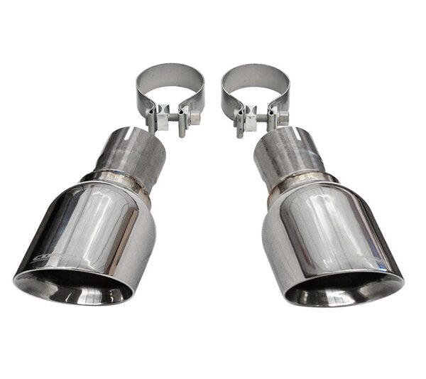 Corsa 2011-2021 Jeep Grand Cherokee Single 2.5in Inlet / 4.5in Outlet Polished Pro-Series Tip Kit
