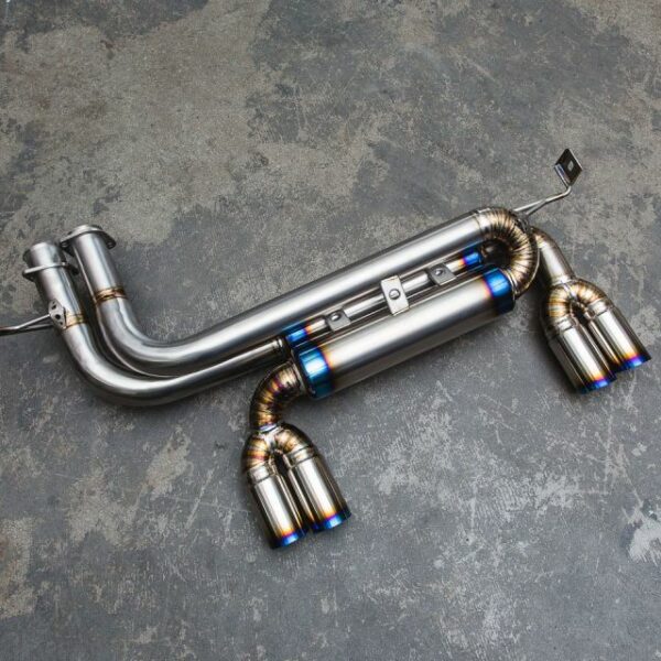 VR Performance 01-05 BMW M3 E46 Titanium Exhaust System- Quad Titanium Tips