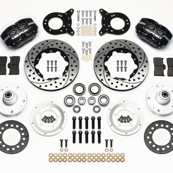 Wilwood Dynapro Dust-Boot Front Kit 11.00in Drilled 1965-1969 Mustang Disc & Drum Spindle