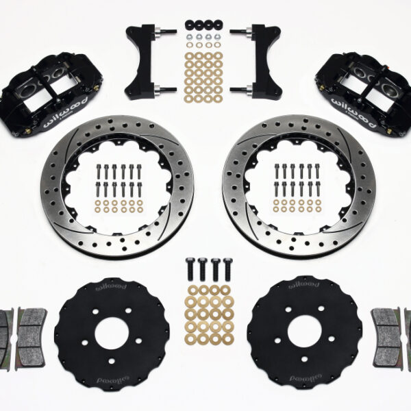 Wilwood Narrow Superlite 6R Front Hat Kit 13.06in Drilled Mitsubishi EVO VIII