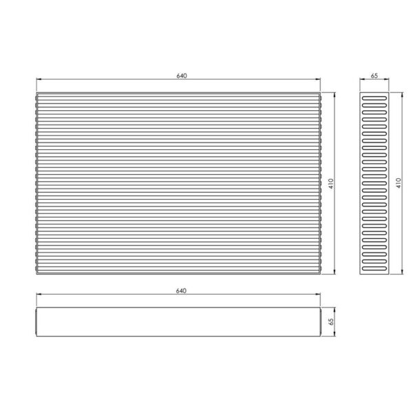 Competition Intercooler Core 640x410x65