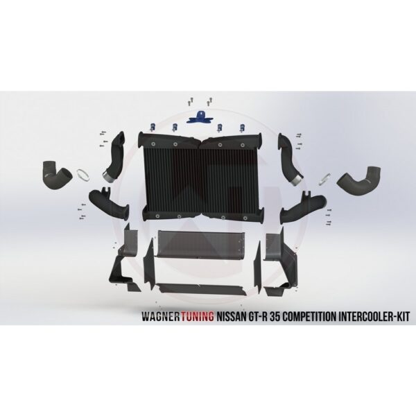 Comp. Intercooler Kit for Nissan R 35