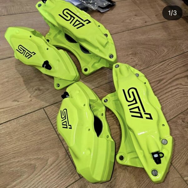 Brembo - Subaru WRX STI 2008-2014 OEM+ Big Brake Kit Upgrade - Caliper Color : Chartreuse Sherbert