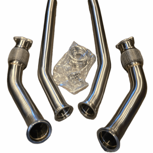 Untd. Performance Catless Lower Downpipe W/ V-Bands Audi 3.0T Supercharged - S4 S5 SQ5 B8 B8.5 - A6 A7 C7 C7.5